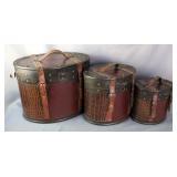 Decorative Storage Cases, Qty 3 Decorative Storage Cases, Qty 3