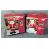 Winter Wonder Lane Inflatable Santa & Snowman  Winter Wonder Lane Inflatable Santa & Snowman