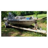 Ranger Bass Boat With Mercury Outboard, Includes Eagle Fish ID Depth Finder And Trailer Ranger Bass Boat With Mercury Outboard, Includes Eagle Fish ID Depth Finder And Trailer