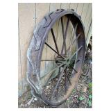 Antique Tractor Wheel, Approx 45" Antique Tractor Wheel, Approx 45"