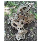 Antique Industrial Pulley System Antique Industrial Pulley System