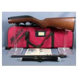 Marlin 70P .22 LR Rifle SN# 14440545, Tasco 4x15 Scope, Paperwork, In Soft Case Marlin 70P .22 LR Rifle SN# 14440545, Tasco 4x15 Scope, Paperwork, In Soft Case