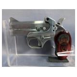 Bond Arms Snake Slayer .45 Colt/ .410 ga Over/Under Pistol SN# 20980, 3" Bbl, Leather Holster, In So Bond Arms Snake Slayer .45 Colt/ .410 ga Over/Under Pistol SN# 20980, 3" Bbl, Leather Holster, In So