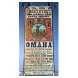 1869 Union Pacific Railroad Grand Opening Advertising Poster Reproduction
