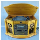 American Heritage Electronics Phonograph with AM/FM Radio, Cassette and CD Player 