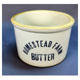 Homestead Farm Butter Stoneware Crock 