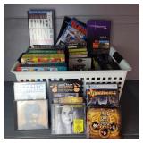 DVDs, CDs, VHS Tapes and Cassettes 
