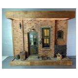 Michael Garman Brick Signed Lighted Building Diaroma