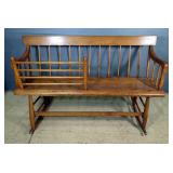 Southern Solid Wood Mammy Bench Rocker 