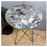 Modern Floor Lamp with Two Accent Tables 