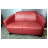 Caliá Italia Red Leather Armchair