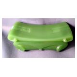 Green Jadeite Glass Trinket Box