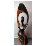 Home Decor Including Sculpture, Agate Bookends, Incense Burner, and Rotary Phone 