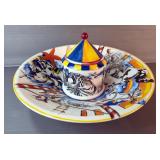 Villeroy & Boch Circus Themed Bowl and Covered Container 