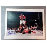 Muhammad Ali Autographed Boxing Photo Print 