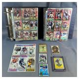 Football Trading Cards Collection with Binders and Inserts 