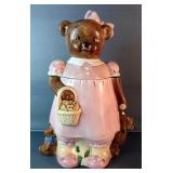 Certified International 1994 Peggy Jo Ackley Bear Cookie Jar 