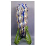 Hand Blown Art Glass Vases, Qty 6