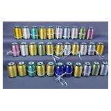 King Star Metallic Embroidery Thread, Approx. 30 Spools 