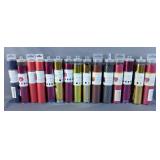 KIMBERBELL Embroidery Leather Mylar and Glitter Sheets Lot of 16 Tubes 