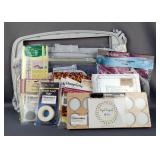 Sewing and Embroidery Supplies: Embroidery Hoops, Tape, Ruler, Magnets 