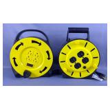 Power Extension Cord Reels With 4 Power Outlets, Qty 2, Powers On 