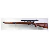 O.F. Mossberg & Sons 42M(b) .22 SLLR Bolt Action Rifle SN# Not Found, Mossberg No. 8 Mount with Moss O.F. Mossberg & Sons 42M(b) .22 SLLR Bolt Action Rifle SN# Not Found, Mossberg No. 8 Mount with Moss