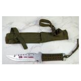 U.S.A Saber Fixed Blade Knife, 5" Blade, In Sheath  U.S.A Saber Fixed Blade Knife, 5" Blade, In Sheath