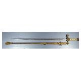 Pettibone Bros Masonic Knights Templar Sword, Marked Arthur Gidman, 29.25" Blade, In Scabbard Pettibone Bros Masonic Knights Templar Sword, Marked Arthur Gidman, 29.25" Blade, In Scabbard