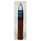 1941 37MM MKIII Deactivated Artillery Shell, 9.5" H x 1.5" Base Diameter 1941 37MM MKIII Deactivated Artillery Shell, 9.5" H x 1.5" Base Diameter