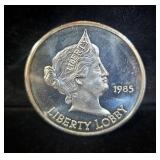 1985 Liberty Lobby One Silver Eagle Guaranteed 1oz .999