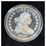 1804 Liberty Coin Replica, Including COA