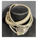 Necklace Collection - Silver Tone Metal & Stone Accents - Animal & Geometric Designs 