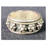 Sterling Silver Orb Ring And Floral Band, Marked 925, Sizes 5 And 6 