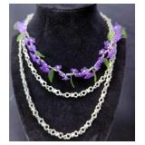 Colorful Beaded And Wooden Necklaces 