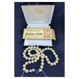Nube Mallorca Pearl Necklace with Box And Certificate 