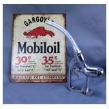 Mobiloil Sign and Tokheim 1063 Fuel Pump Nozzle