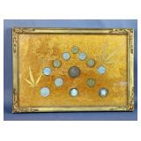 Framed World Coins, Various Countries