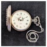 Arnex Mechanical Swiss Made Engraved Pocket Watch With Eagle And Liberty Bell Design Arnex Mechanical Swiss Made Engraved Pocket Watch With Eagle And Liberty Bell Design