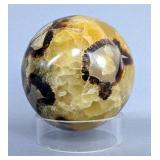 Polished Septarian Sphere, 3"  Polished Septarian Sphere, 3"