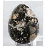 Black Septarian Egg Mineral Specimen, 3"  Black Septarian Egg Mineral Specimen, 3"