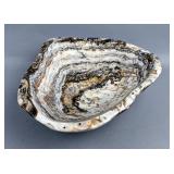 Polished Wavy Agate Bowl, 8.5" Wide x 2.75" Tall  Polished Wavy Agate Bowl, 8.5" Wide x 2.75" Tall