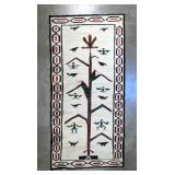 Vintage Native American Navajo Rug With Tree Of Life Pattern, 86" x 42"  Vintage Native American Navajo Rug With Tree Of Life Pattern, 86" x 42"