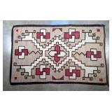 Vintage Native American Navajo Rug With Storm Pattern, 82" x 53"  Vintage Native American Navajo Rug With Storm Pattern, 82" x 53"