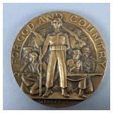 American Legion "For God And Country - Semper Fidelis" School Award Coin, "Courage, Leadership, Hono American Legion "For God And Country - Semper Fidelis" School Award Coin, "Courage, Leadership, Hono