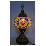 Turkish Mosaic Table Lamp, 13" Tall  Turkish Mosaic Table Lamp, 13" Tall