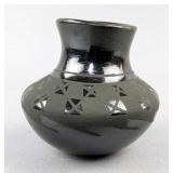 Mata Ortiz Pottery Vase, Artist Signed "Amelia Hdez", Mexico, 2" Tall  Mata Ortiz Pottery Vase, Artist Signed "Amelia Hdez", Mexico, 2" Tall