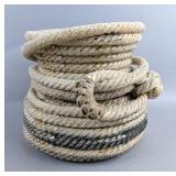 Lariat Rope Basket Bowl, 4.5" Tall x 6.5" Wide  Lariat Rope Basket Bowl, 4.5" Tall x 6.5" Wide