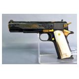 Colt Government Model MK IV .45 Auto Pistol SN# GV023144, 5" NM Bbl, Super High Polished Blue, Custo