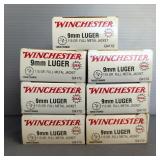 Winchester 9mm Luger Ammo, Approx 527 Rds